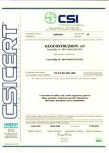 Certificato UNI EN ISO 9001